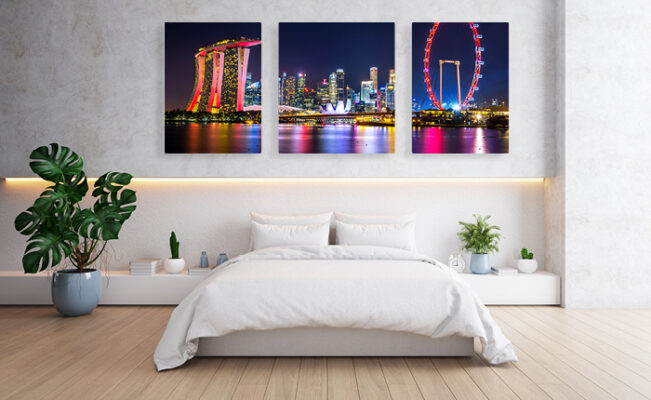 3 pieces canvas wall 